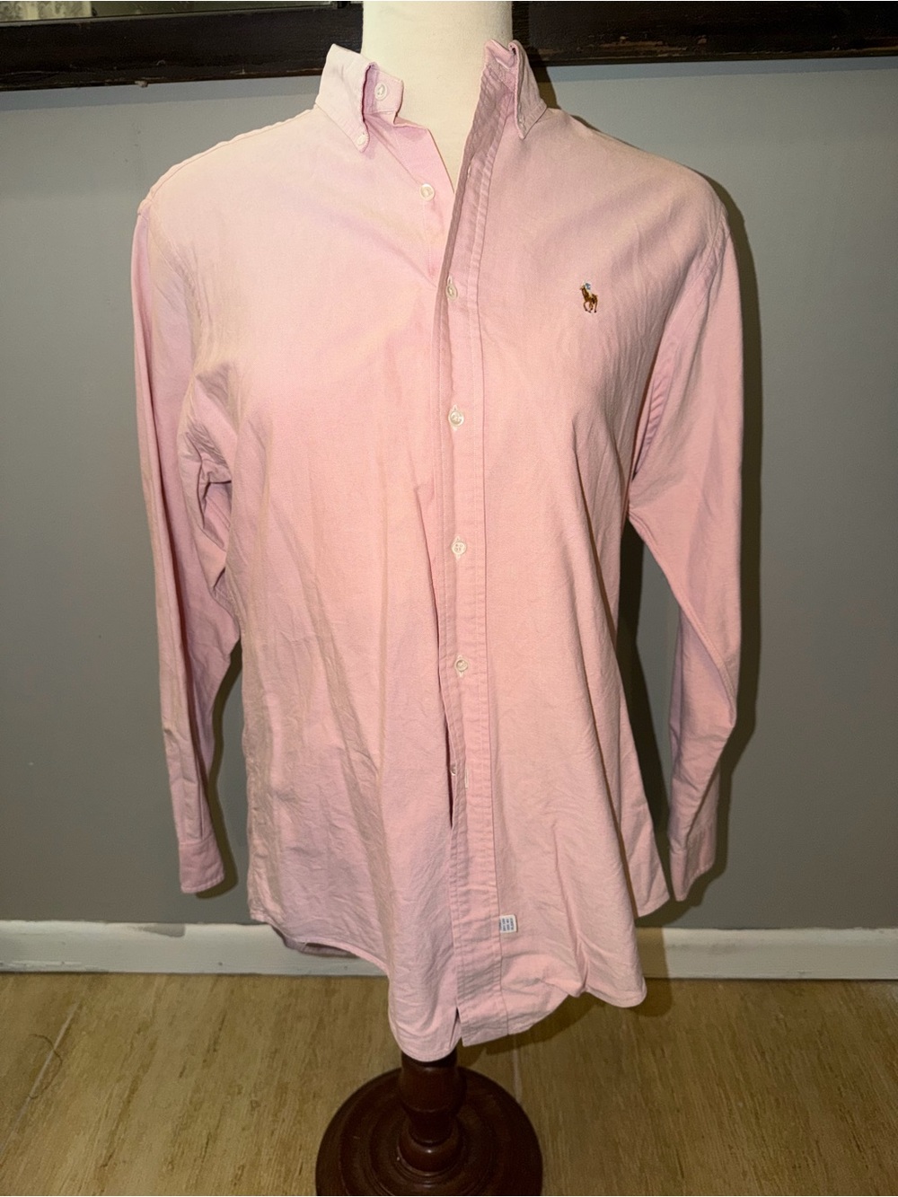 Polo by Ralph Lauren Light Pink Long-Sleeve Button-Down Shirt
